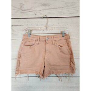 Universal Thread High-Rise Frayed Hem Short Size 6 Beige Pink Casual Summer Wear
